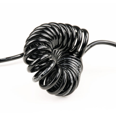 Dynamic Power 2X 3M Coiled Retractable Air Brush Hose 1/8in Braided Rubber - SuperSaverAU - view 2