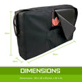 Forever Beauty Massage Table Portable Carry Bag 55cm with Ergonomic Straps & Pocket - Black - SuperSaverAU - view 4