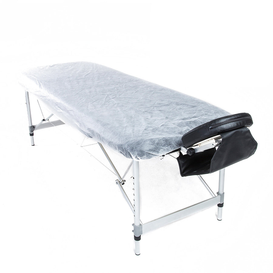 Forever Beauty Disposable Massage Table Sheet Cover (30pcs, 180x55cm, Elastic Fit) - White - SuperSaverAU - view 1