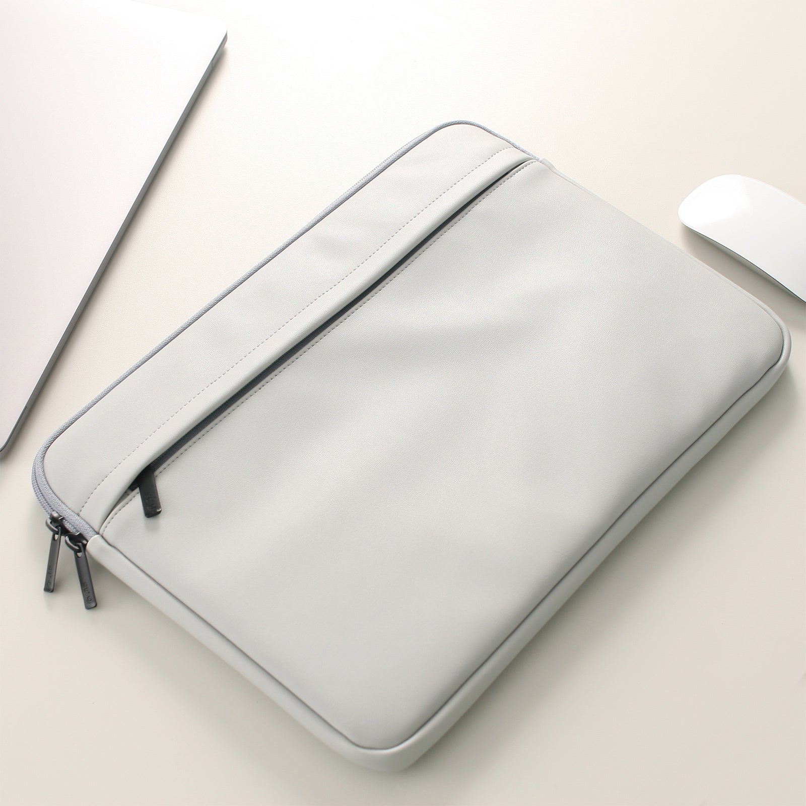 ST'9 L Size 15 inch Laptop Sleeve Padded Water-Resistant Carry Case - Grey - SuperSaverAU - view 4