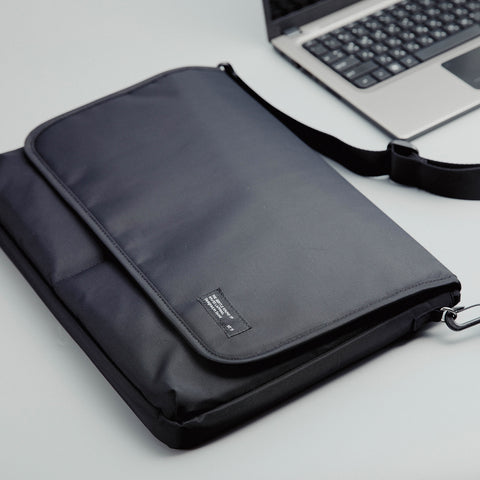 15.6/16 inch Laptop Sleeve Padded Shoulder Bag Travel Carry Case LATO BLACK - SuperSaverAU - view 2