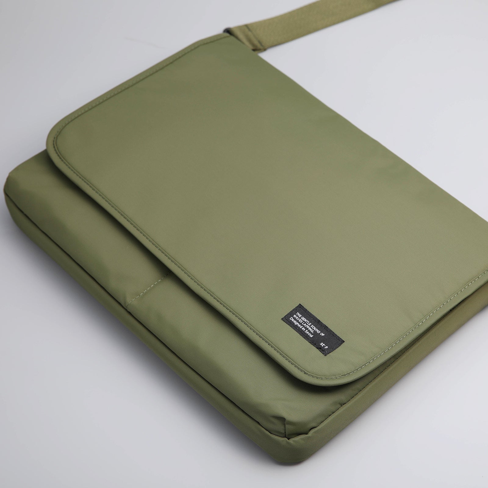 15.6/16 inch Laptop Sleeve Padded Shoulder Bag Travel Carry Case LATO KHAKI - SuperSaverAU - view 2