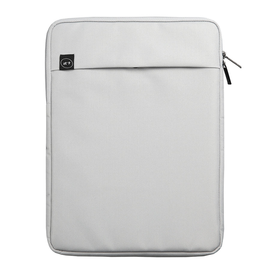 ST'9 Laptop Sleeve 15 inch Padded Travel Case Bag L Grey Water-Resistant - SuperSaverAU - view 1