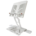 Pelican Stand Adjustable Laptop Holder Foldable Tablet Book PC Desk - White, 53cm - SuperSaverAU - view 1