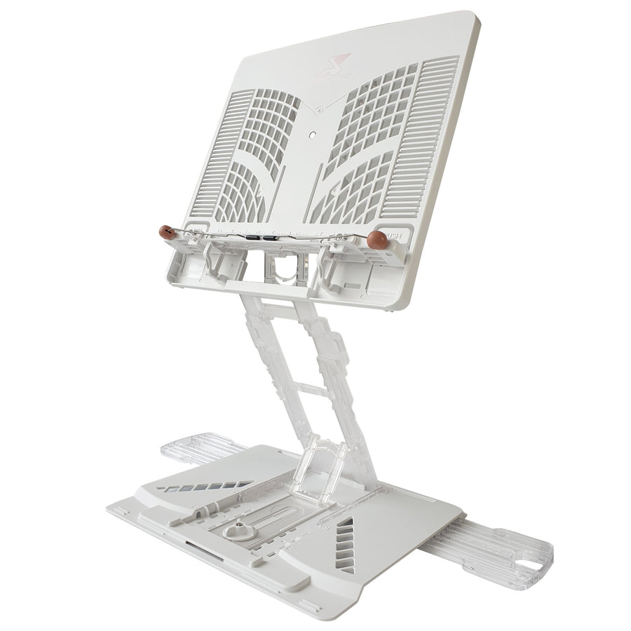 Pelican Stand Adjustable Laptop Holder Foldable Tablet Book PC Desk - White, 53cm - SuperSaverAU - view 1