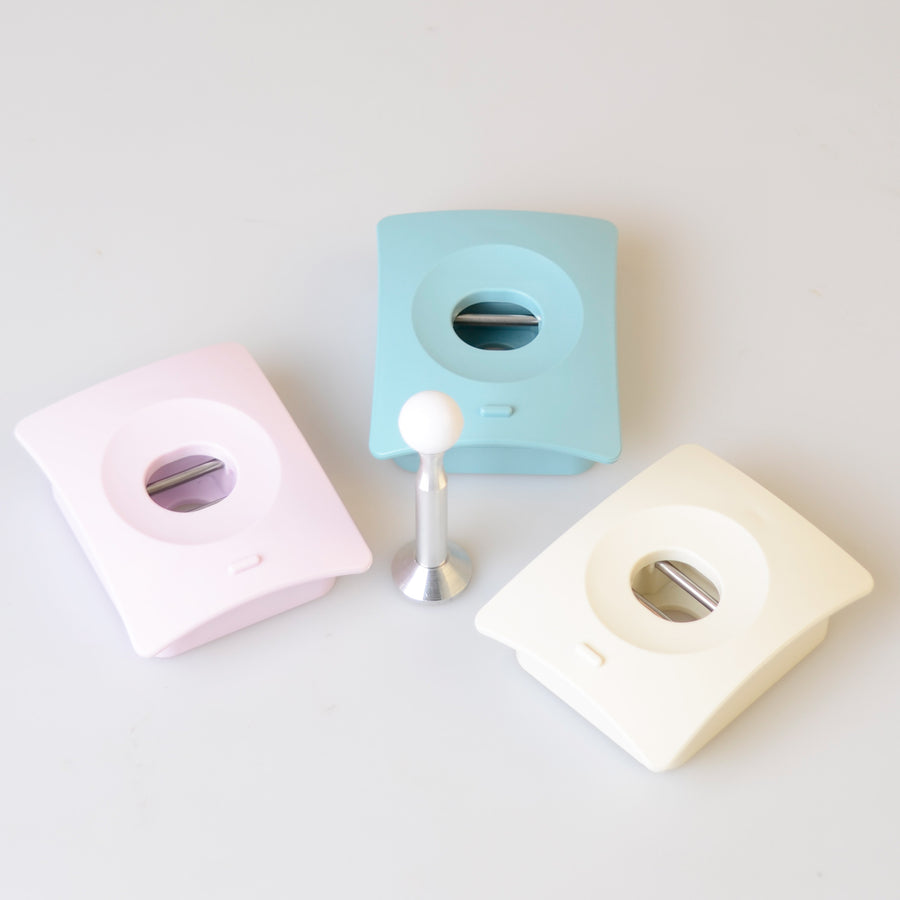 Catch Hole Door Stopper Wall Mount Adhesive - Blue, 9.6cm x 7.6cm x 3.2cm - SuperSaverAU - view 1