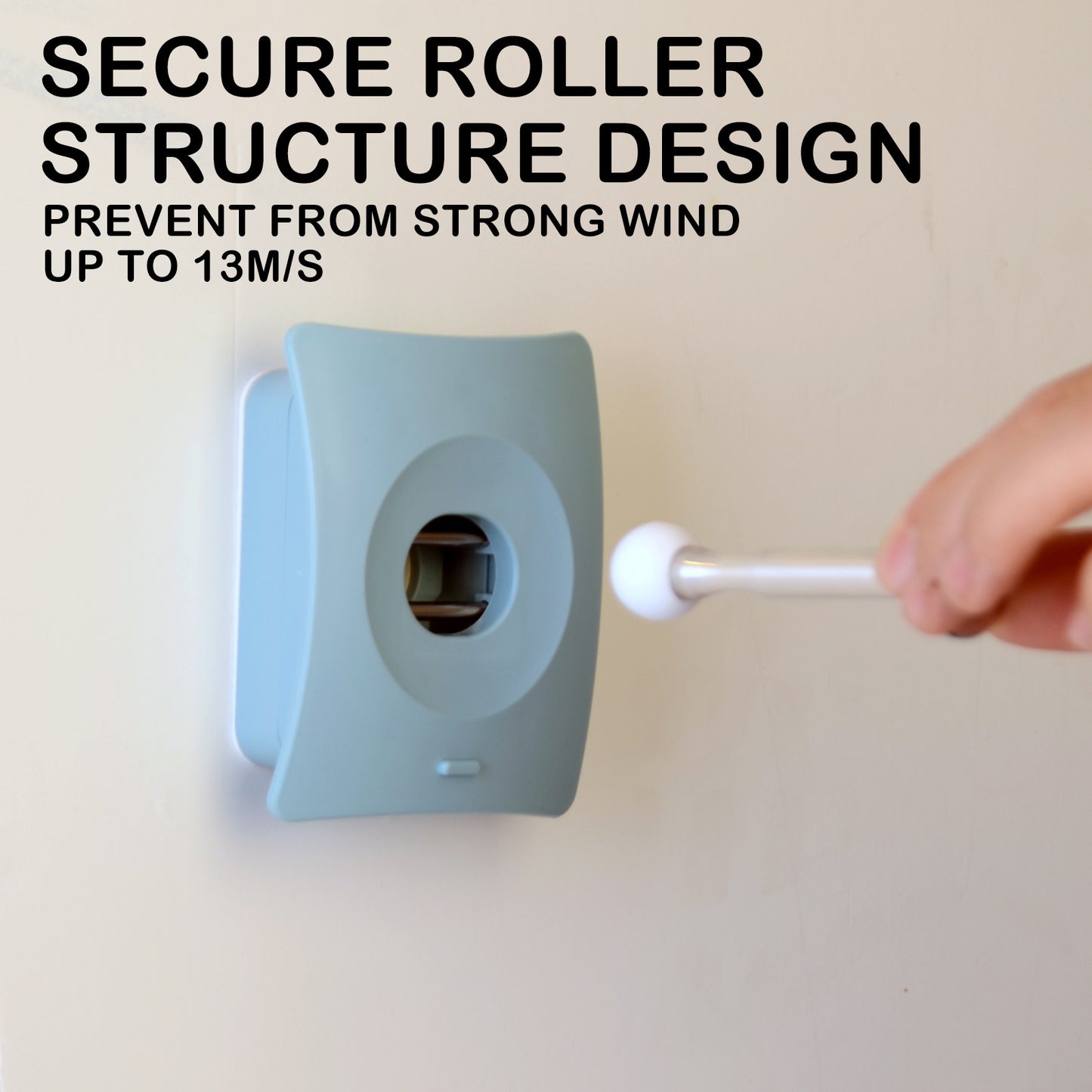 Catch Hole 4X Door Stopper Wall Mount Adhesive Catch Hole - Blue, 9.6cm x 7.6cm x 3.2cm