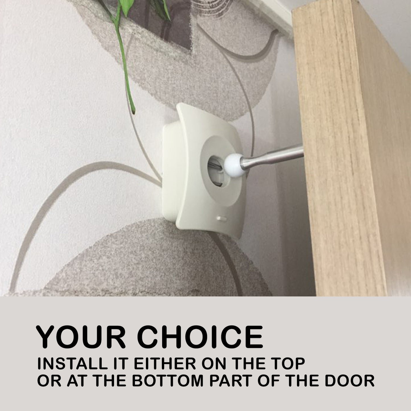 Catch Hole 4X Adhesive Door Stopper Wall Mount - Pink, Easy Install, Safety