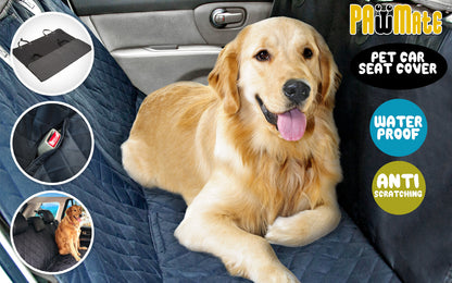 Paw Mate XXL Waterproof Pet Dog Car Boot Seat Cover - Black, Easy Clean