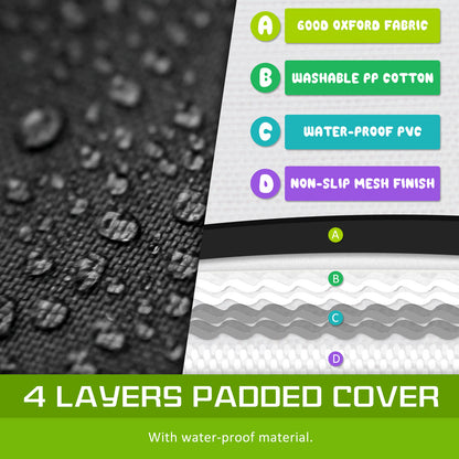 Paw Mate XXL Waterproof Pet Dog Car Boot Seat Cover - Black, Easy Clean