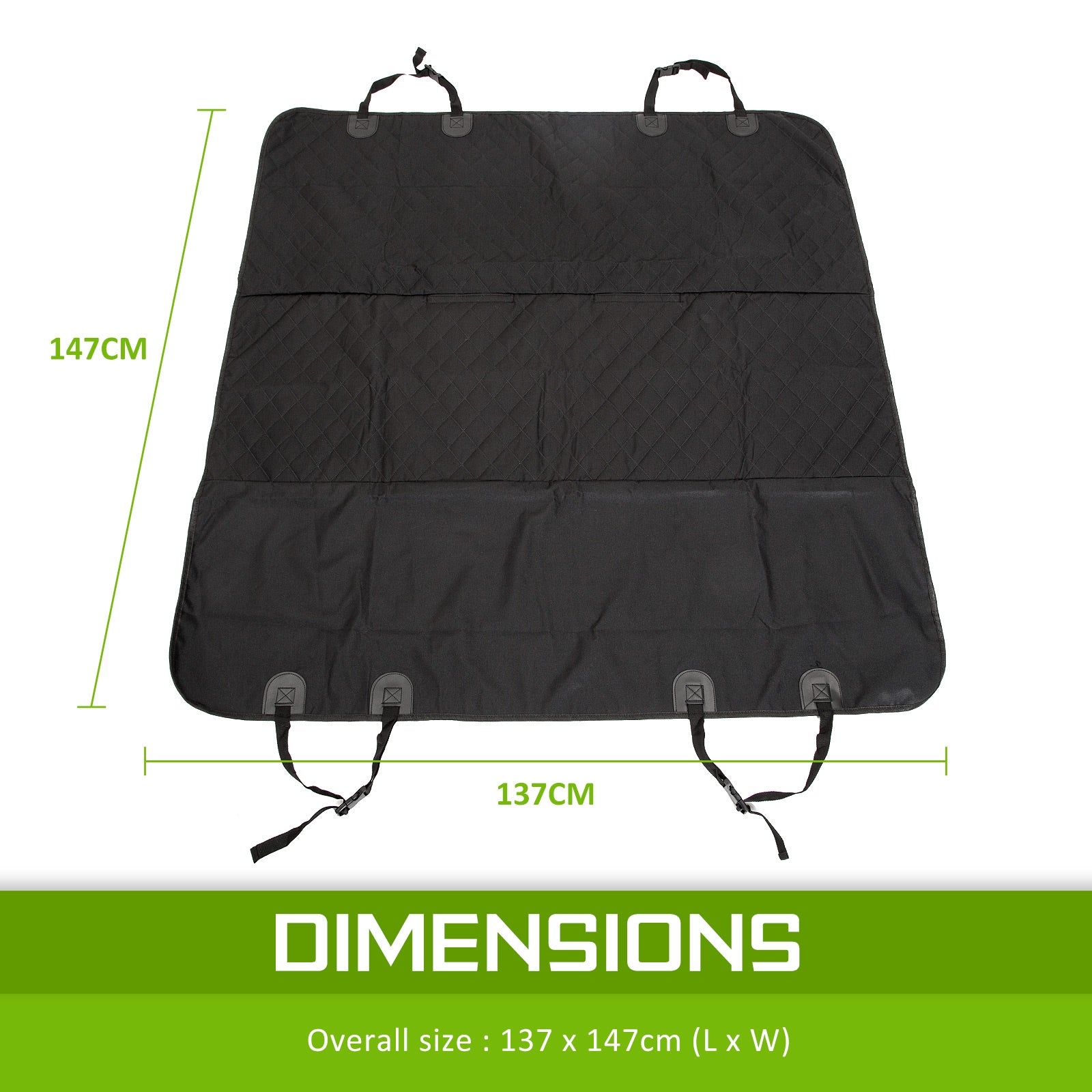 Paw Mate XXL Waterproof Pet Dog Car Boot Seat Cover - Black, Easy Clean - SuperSaverAU - view 11