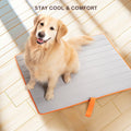 Banhamsisun Pet Dog Cooling Mat L - Non-Slip, Portable, 3D Air Mesh, Blue - SuperSaverAU - view 5