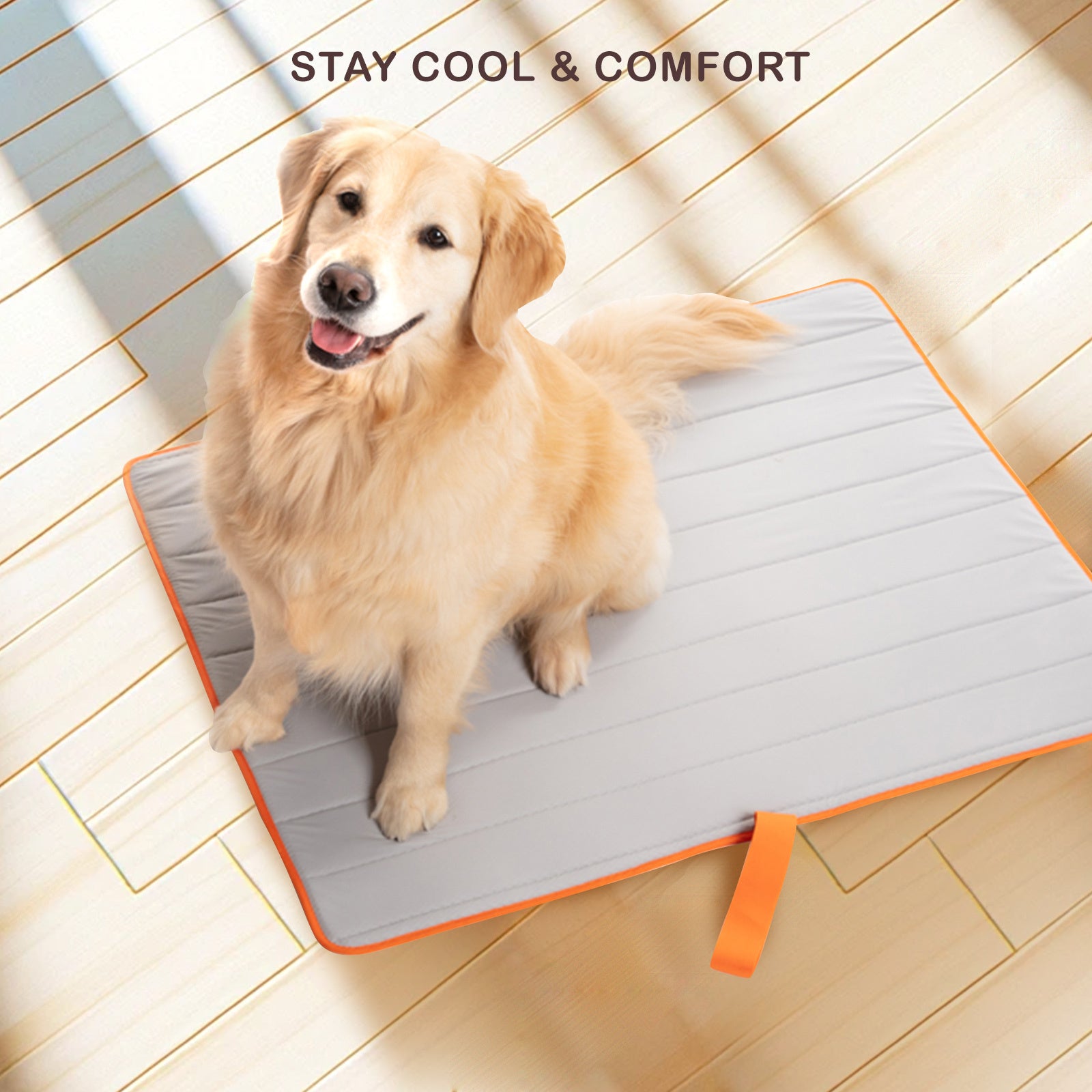 Banhamsisun Pet Dog Cooling Mat M - Non-Slip, Portable, 3D Air Mesh, Blue - SuperSaverAU - view 5
