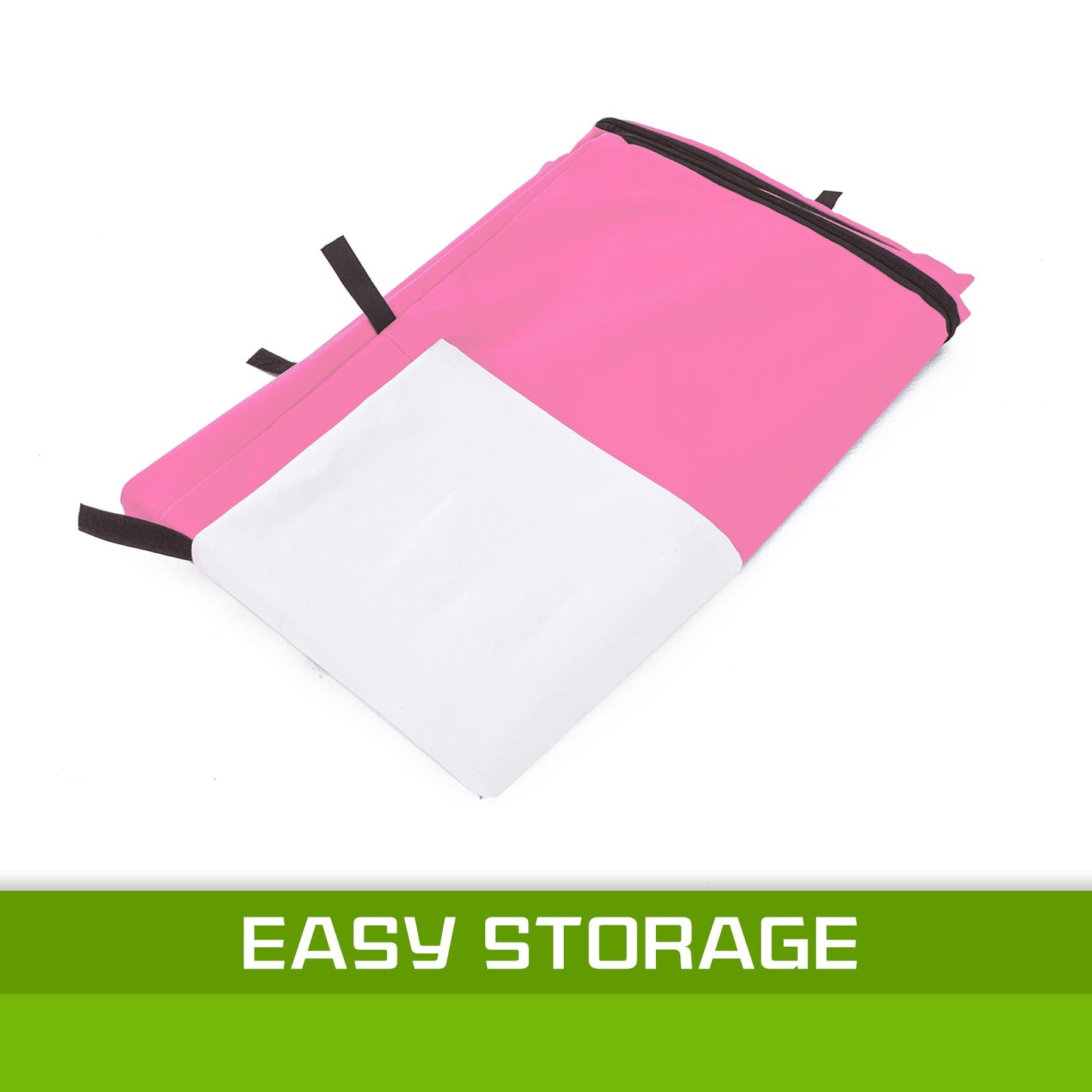 Paw Mate 30in Pink Dog Crate Cover, Waterproof, Heavy Duty, Roll-Up Access