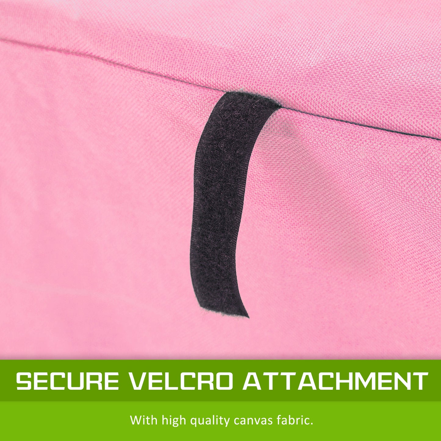 Paw Mate 42in Pink Waterproof Dog Crate Cover with Roll-Up Access & Ventilation