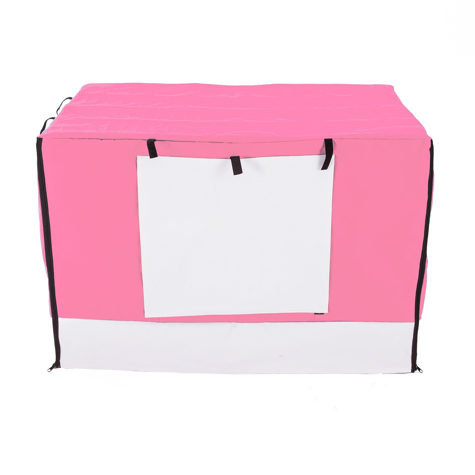 Paw Mate 42in Pink Waterproof Dog Crate Cover with Roll-Up Access & Ventilation - SuperSaverAU - view 10