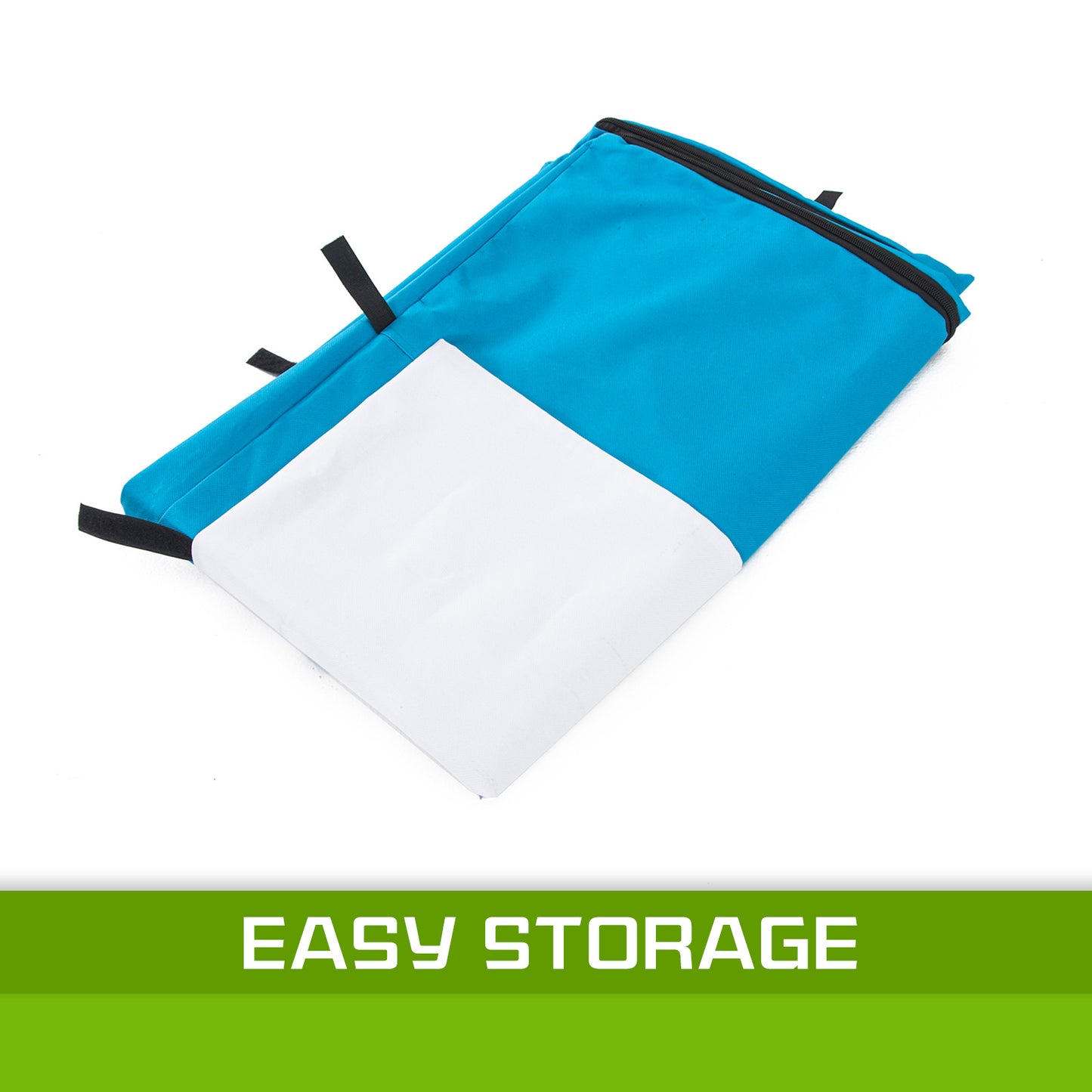 Paw Mate 48in Waterproof Dog Crate Cover - Blue, Heavy Duty Canvas, Roll-Up Access