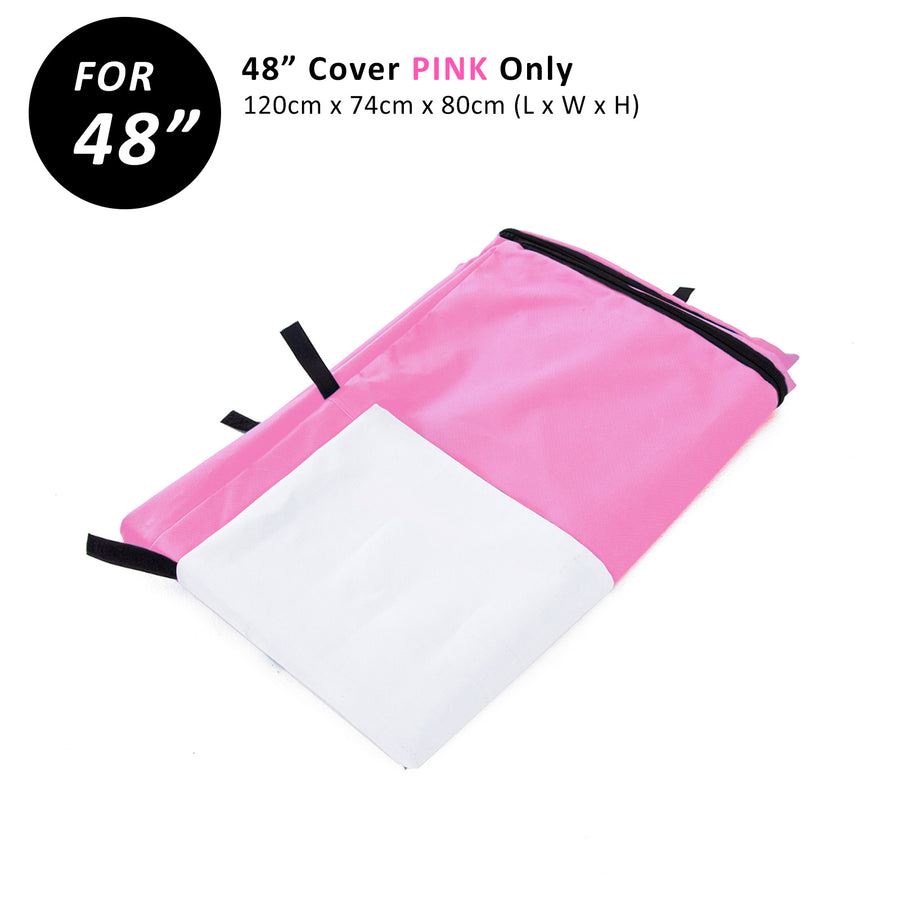 Paw Mate 48in Pink Dog Crate Cover - Waterproof, Windproof, Easy Access - SuperSaverAU - view 1