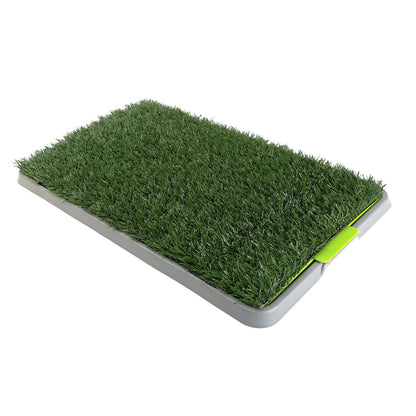 Paw Mate Pet Dog Potty Tray Training Toilet 69cm x 43cm + 1 Grass Mat, Easy Clean