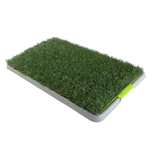 Paw Mate Pet Dog Potty Tray Training Toilet 69cm x 43cm + 1 Grass Mat, Easy Clean