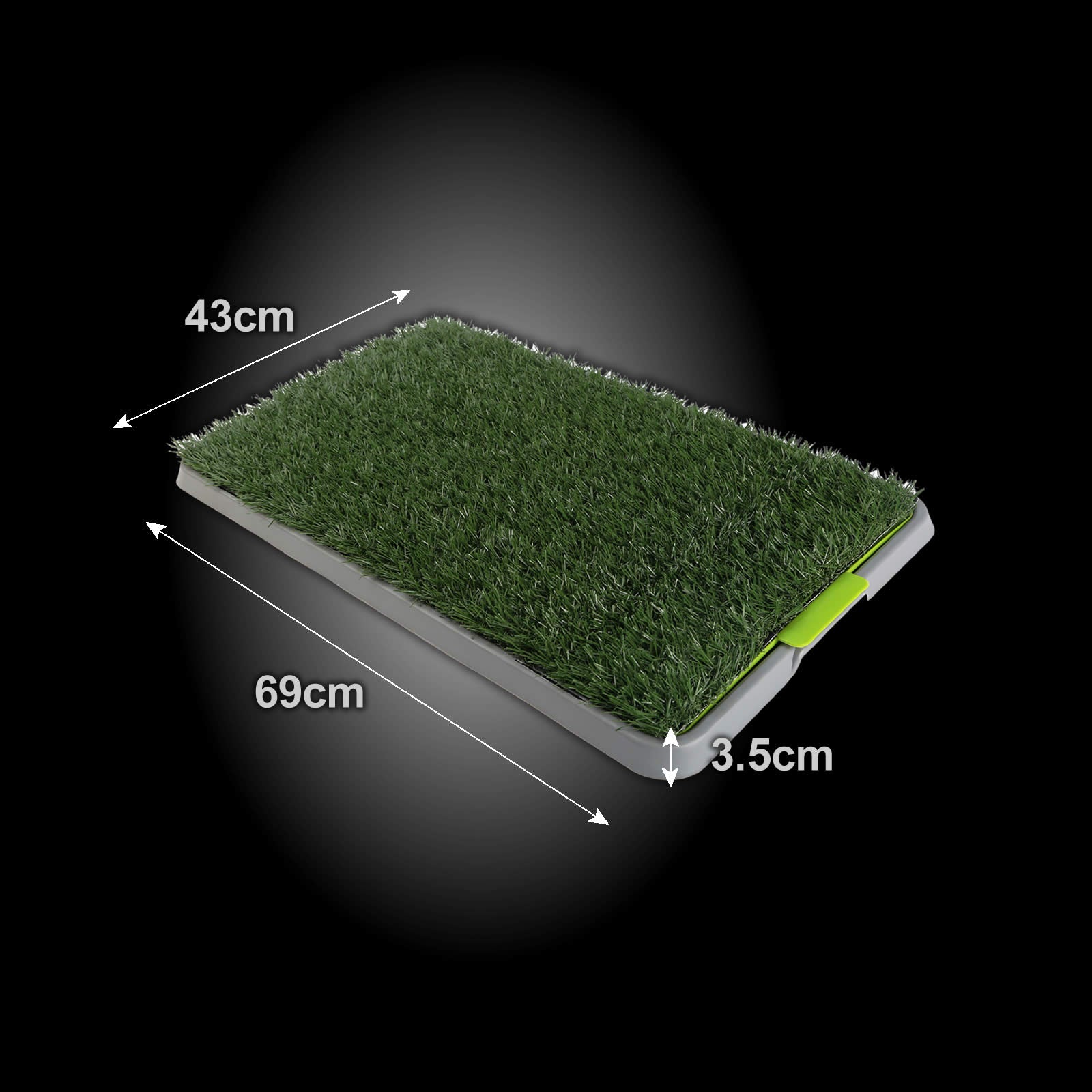 Paw Mate Pet Dog Potty Tray Training Toilet 69cm x 43cm + 1 Grass Mat, Easy Clean - SuperSaverAU - view 11