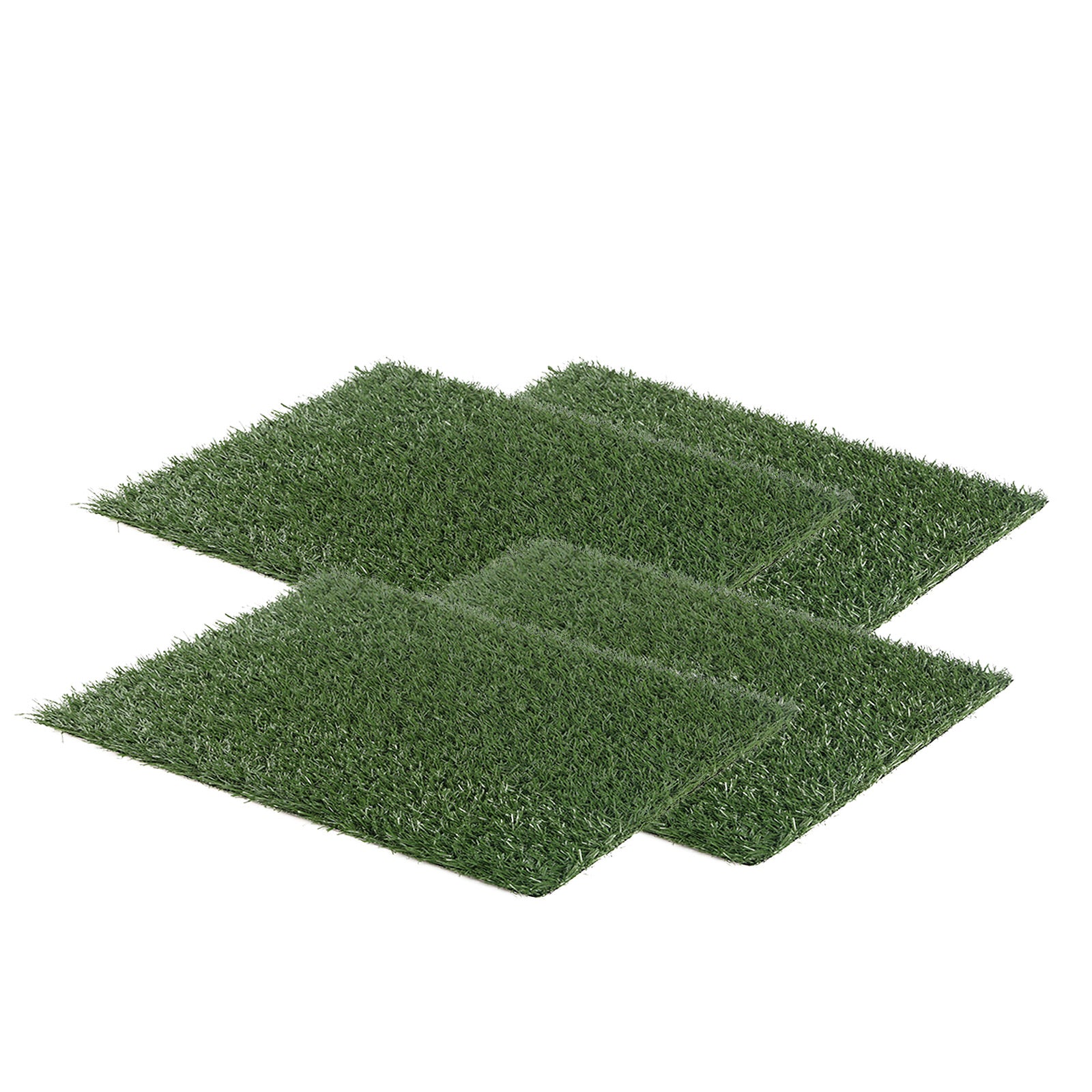 Paw Mate 4 Synthetic Grass Mats 63.5cm x 38cm for Pet Dog Potty Training - SuperSaverAU - view 1