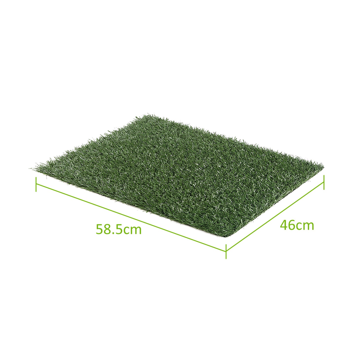 Paw Mate 4 Synthetic Grass Mats 58.5cm x 46cm for Pet Dog Potty Training