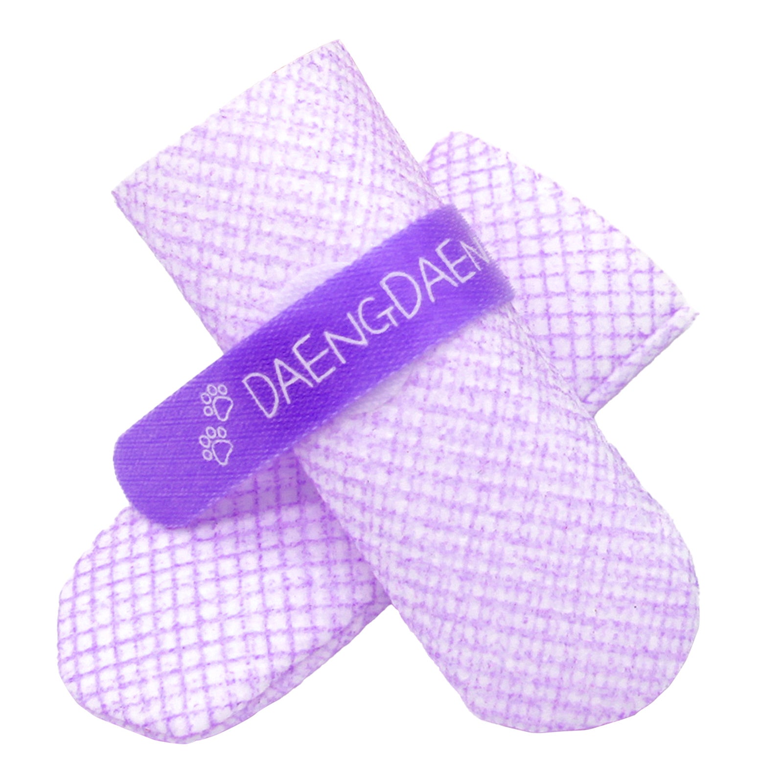 Daeng Daeng Shoes 28pc L Violet Waterproof Disposable Dog Boots Anti-Slip - SuperSaverAU - view 1