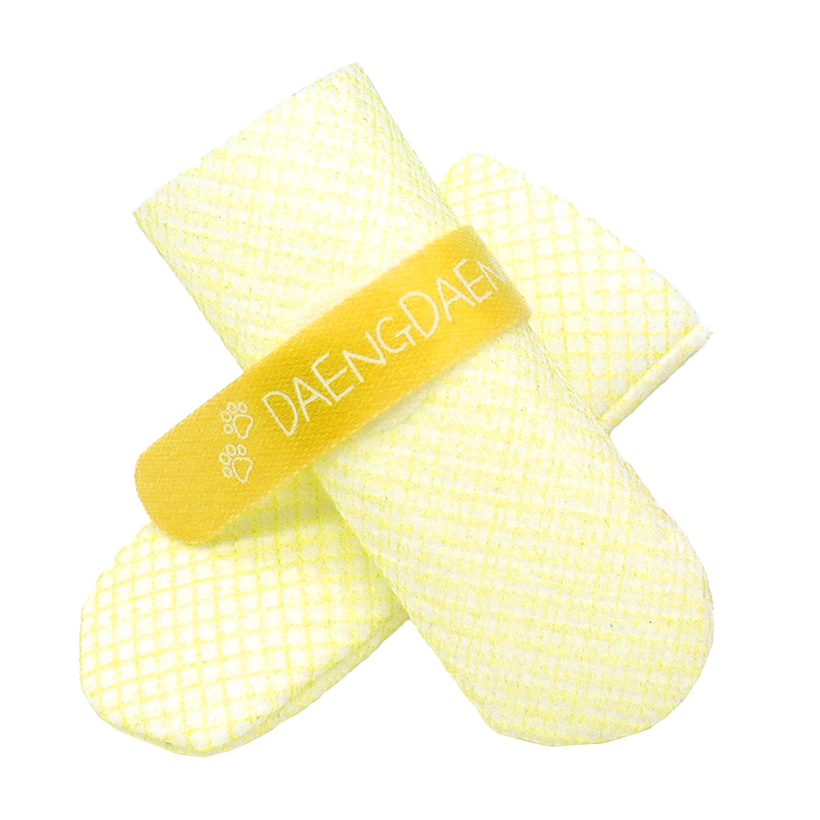 Daeng Daeng Shoes 28pc M Yellow Waterproof Disposable Dog Boots Anti-Slip - SuperSaverAU - view 1