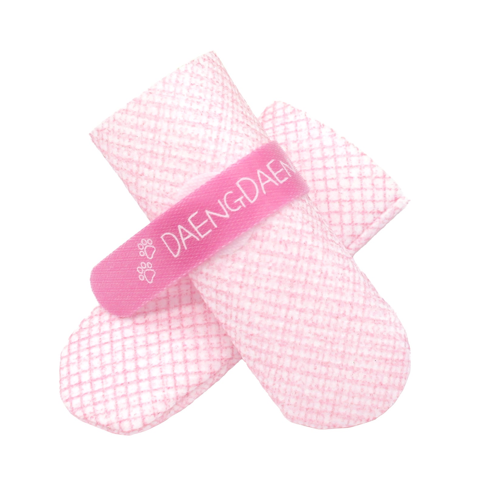 Daeng Daeng Shoes 28pc S Pink Waterproof Disposable Dog Boots Anti-Slip - SuperSaverAU - view 1