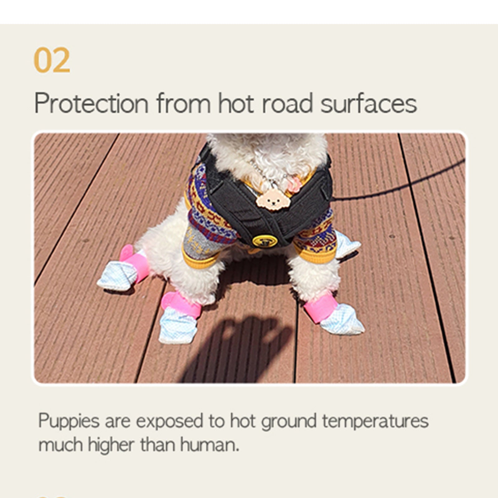 Daeng Daeng Shoes 28pc Waterproof Disposable Dog Boots Anti-Slip Socks S - Violet - SuperSaverAU - view 6