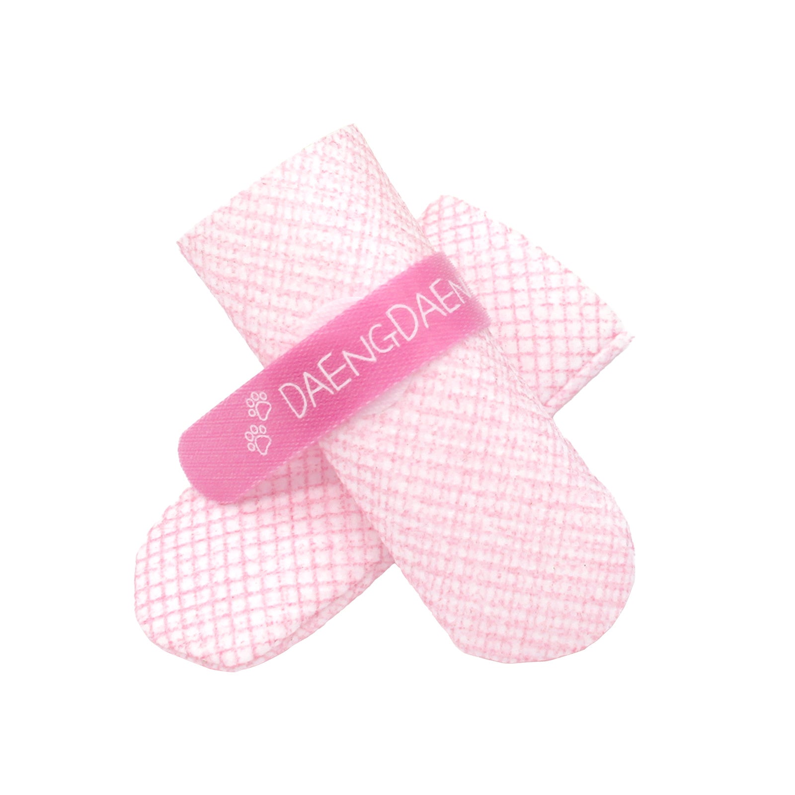 Daeng Daeng Shoes 28pc Dog Shoes XS Pink Waterproof Disposable Anti-Slip - SuperSaverAU - view 1