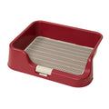 PS KOREA Dog Potty Tray 52.6cm x 43cm x 15cm - Leak-Proof, Raised Walls, Wine - SuperSaverAU - view 1