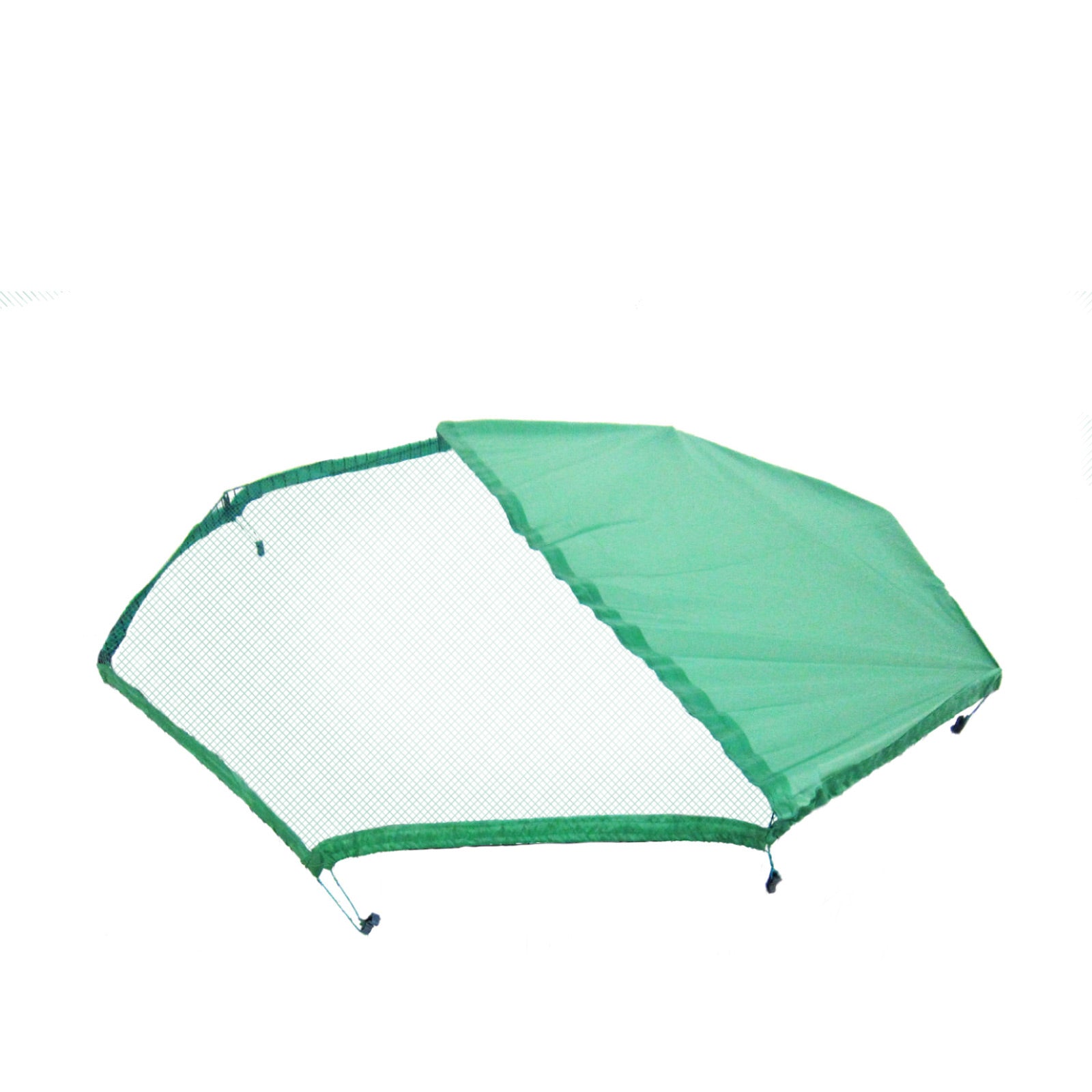 Paw Mate 30in Pet Playpen Net Cover - Green, Easy Setup, Half Netting/Fabric - SuperSaverAU - view 1