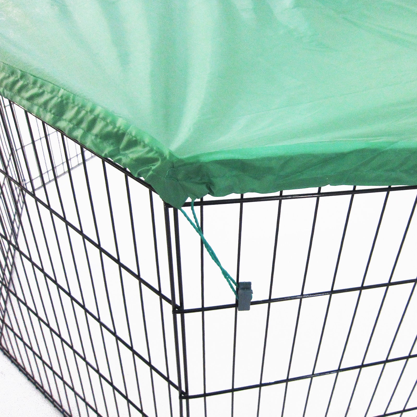Paw Mate 30in Pet Playpen Net Cover - Green, Easy Setup, Half Netting/Fabric - SuperSaverAU - view 5