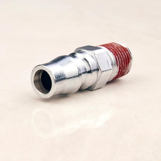 Dynamic Power Nitto Type Male Air Coupling Fittings - 1/4 Inch, 10 Pack