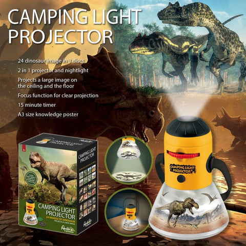 Dinosaur Mini Night Light Camping Projector - Lantern Torch Kids Learning Toy - SuperSaverAU - view 2
