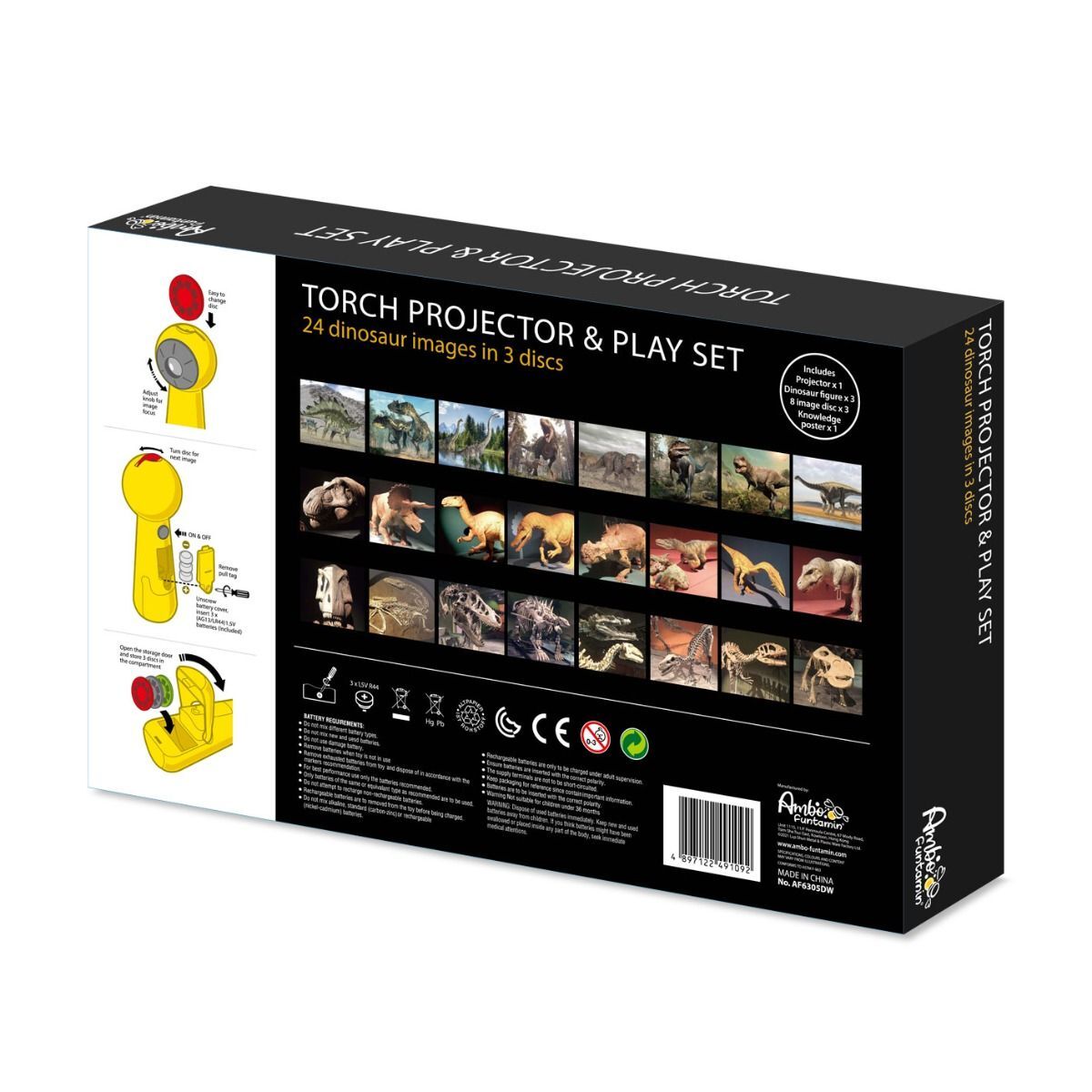 Dinosaur Projector and 3 Toy Figures Play Set - Kids STEM Learning Set - SuperSaverAU - view 3
