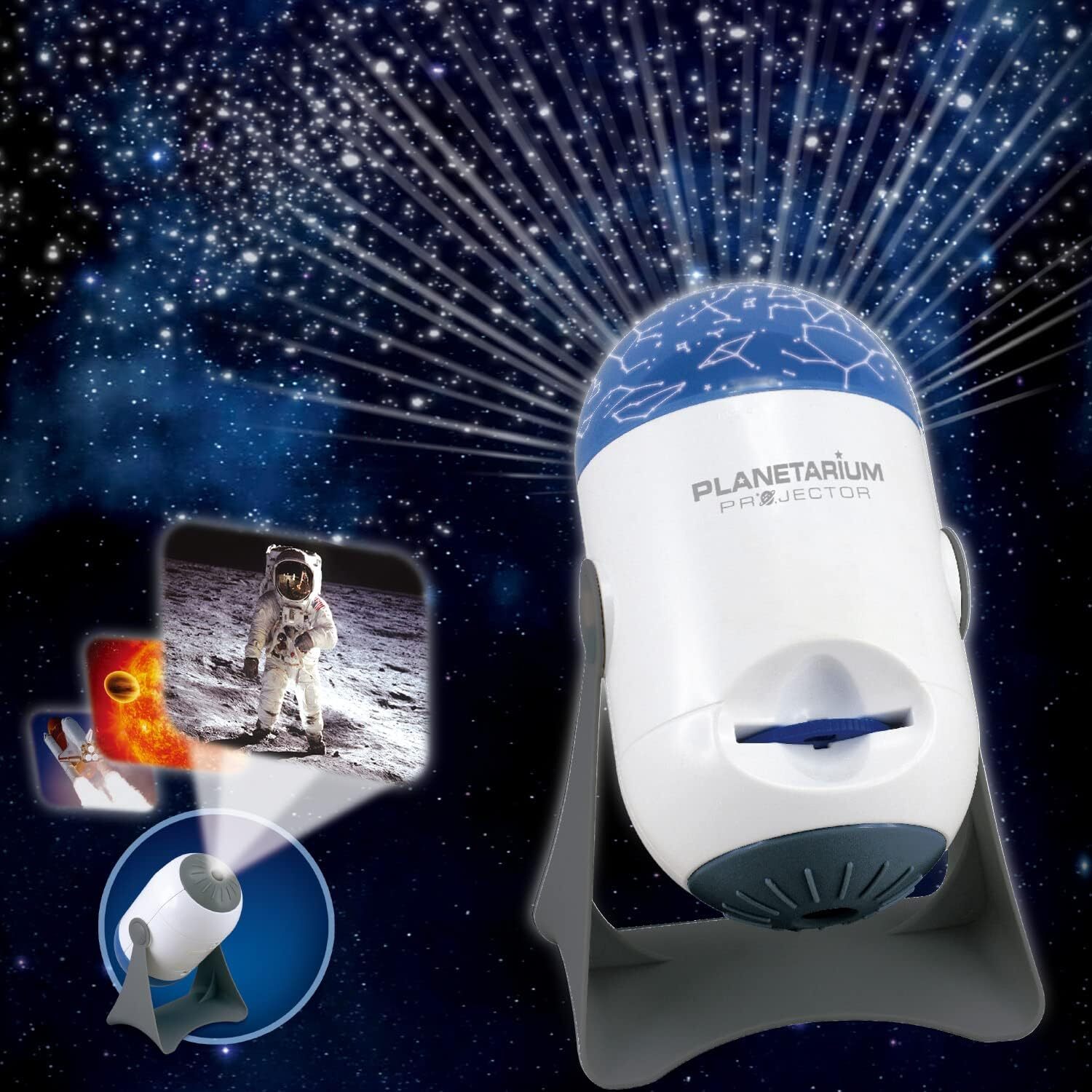 Planetarium Dome Projector - STEM Toy Space Planet Zodiac Moon Galaxy Night Lights - SuperSaverAU - view 2