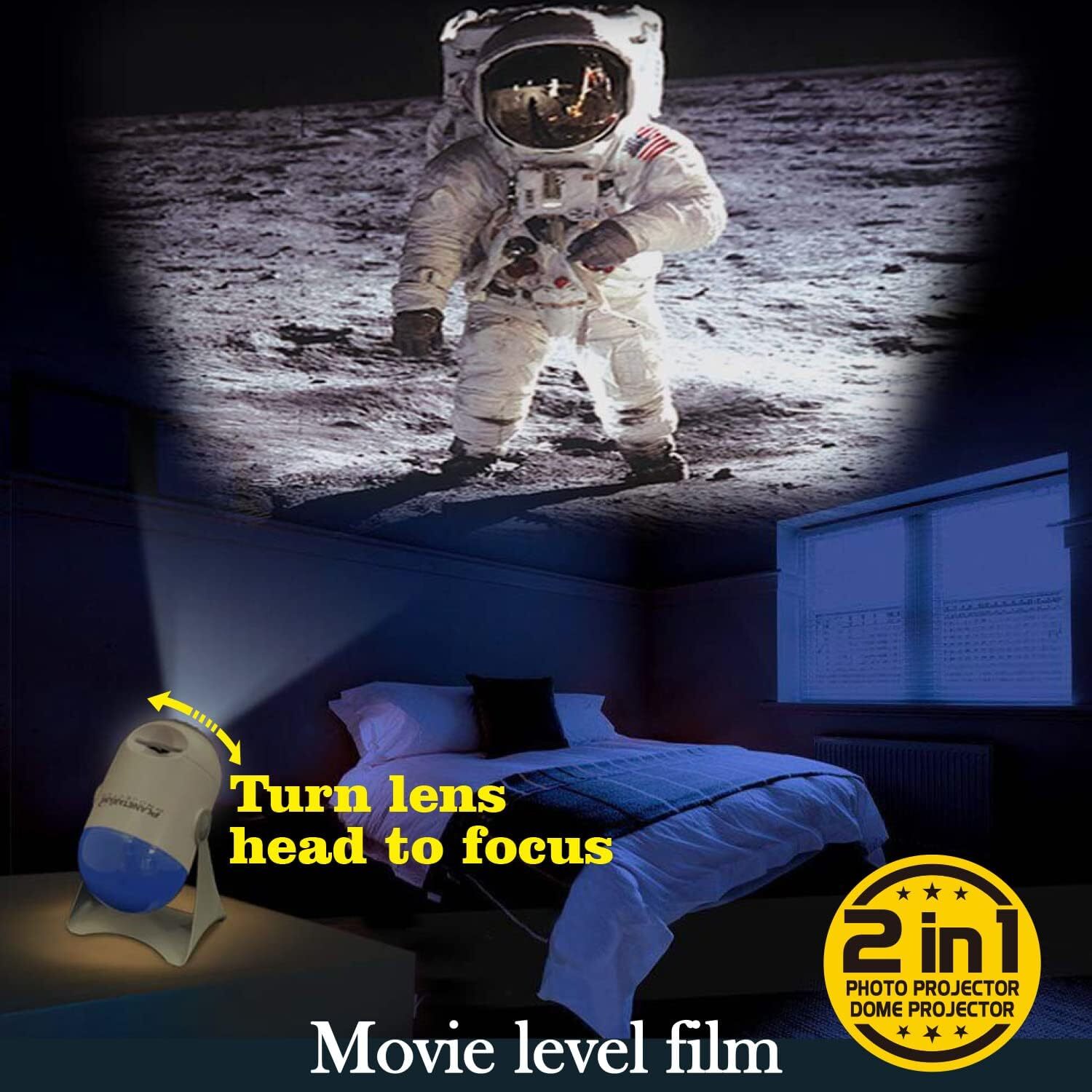 Planetarium Dome Projector - STEM Toy Space Planet Zodiac Moon Galaxy Night Lights - SuperSaverAU - view 5