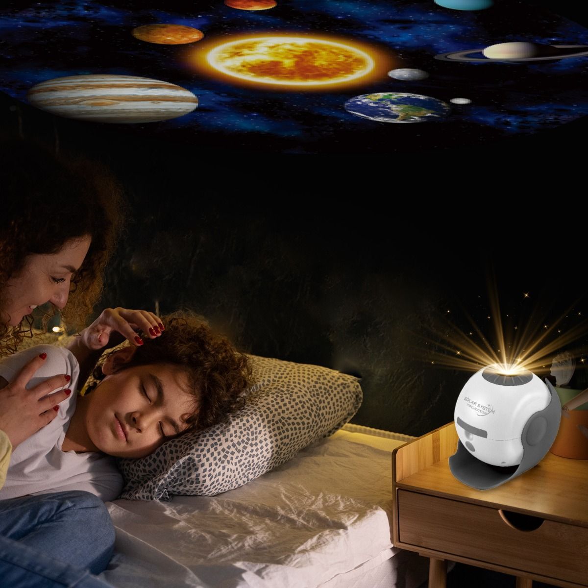 Solar System Star Light Projector STEM Toy - Space Planet Moon Galaxy Night Lights - SuperSaverAU - view 3