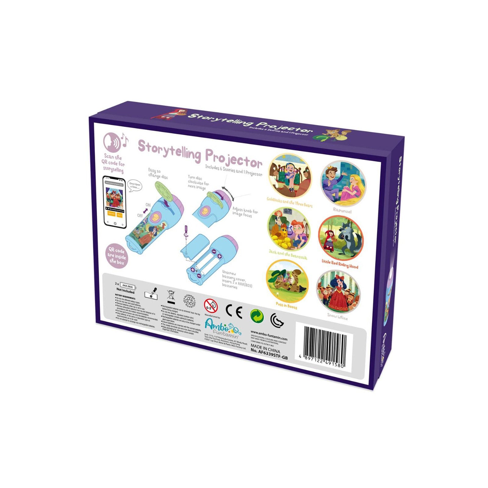 Storytelling Torch Projector Set - 6 Educational Stories for Kids - SuperSaverAU - view 3