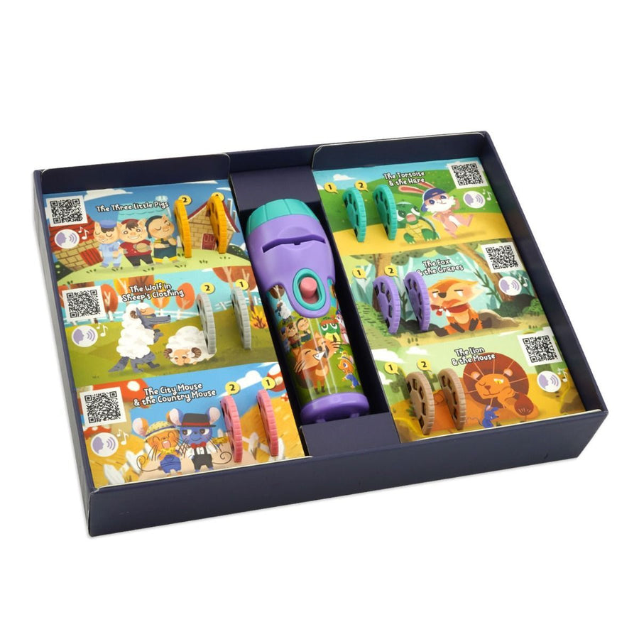 Storytelling Torch Projector 6 Stories Gift Set - Audio Kids Learning STEM Toy - SuperSaverAU - view 1