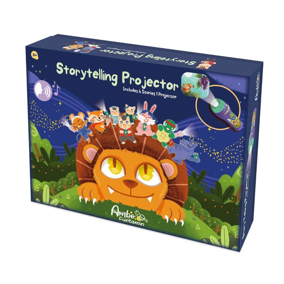 Storytelling Torch Projector 6 Stories Gift Set - Audio Kids Learning STEM Toy - SuperSaverAU - view 3