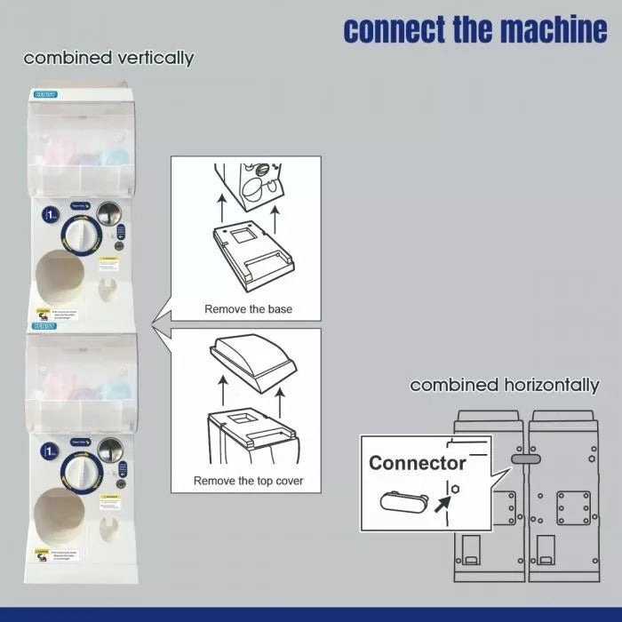 Gachapon Capsule Toy Vending Machine Lite Mini Collectible Gacha Dispenser Stackable WHITE - SuperSaverAU - view 6