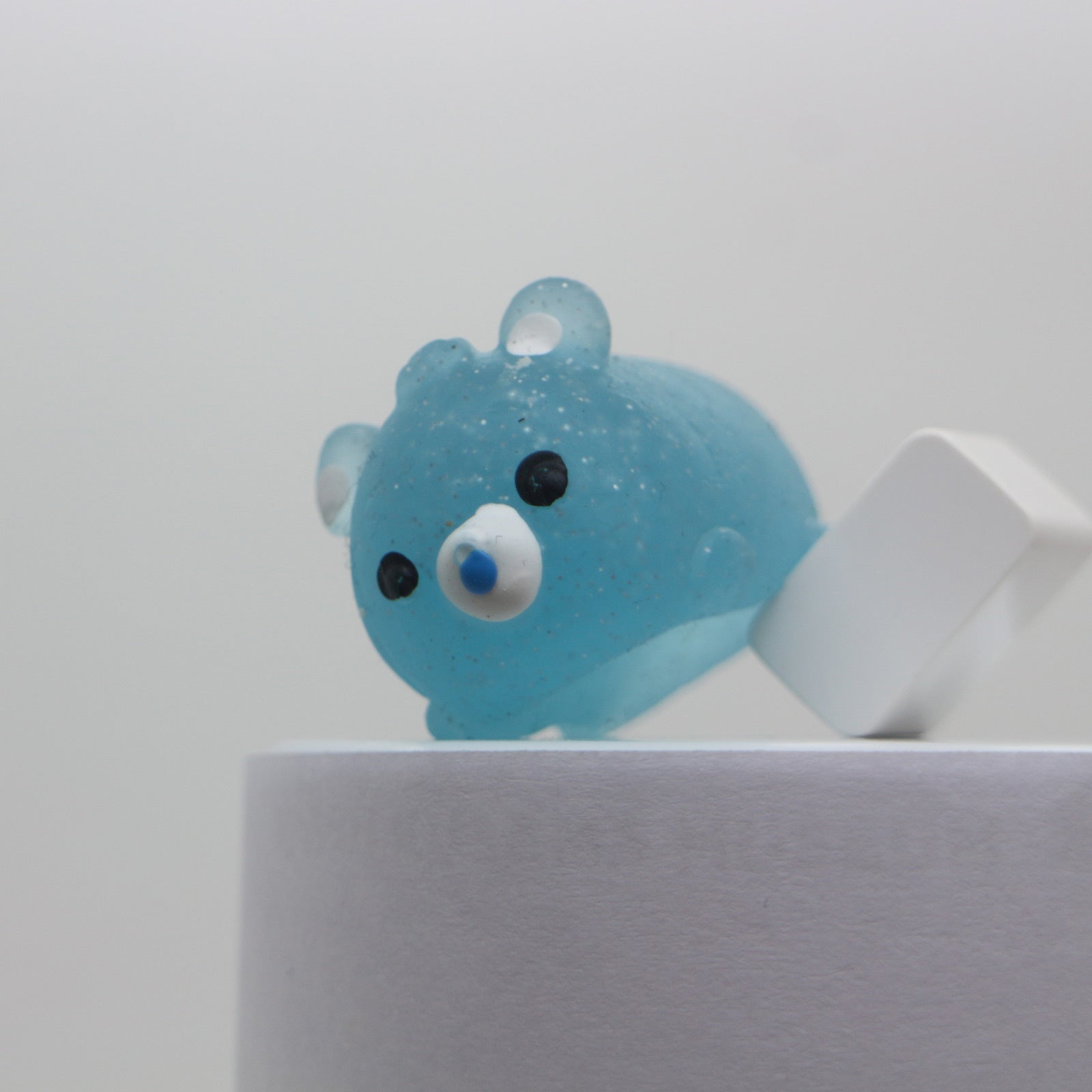 40X Care Bears Glitter Squishy Toy Capsules 50mm Collectible Gacha w Display Box - SuperSaverAU - view 2