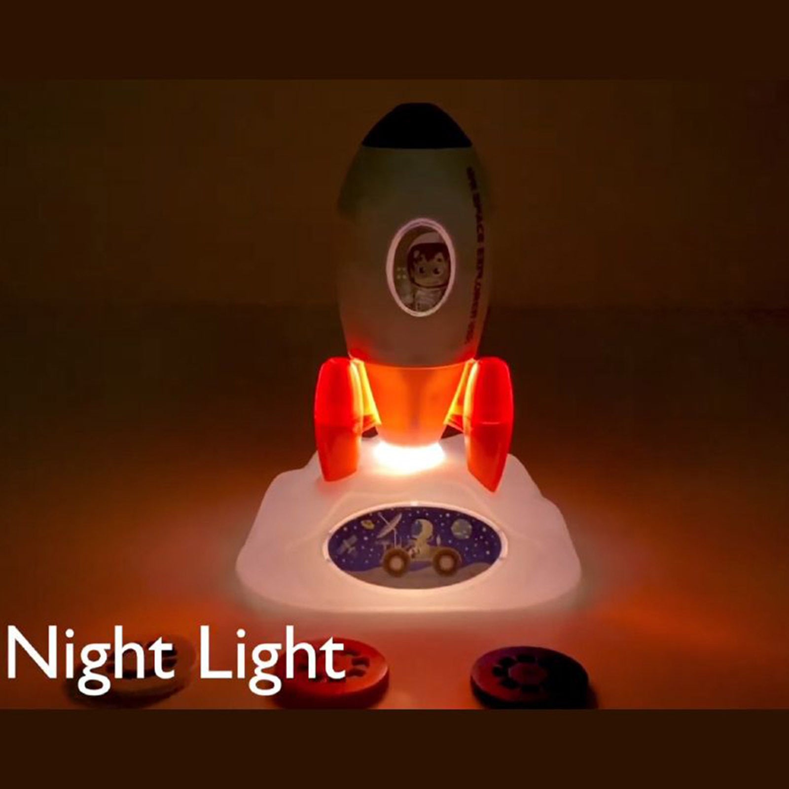 Rocket Projector Night Light Kids STEM Toy - Outer Space Planet - SuperSaverAU - view 7