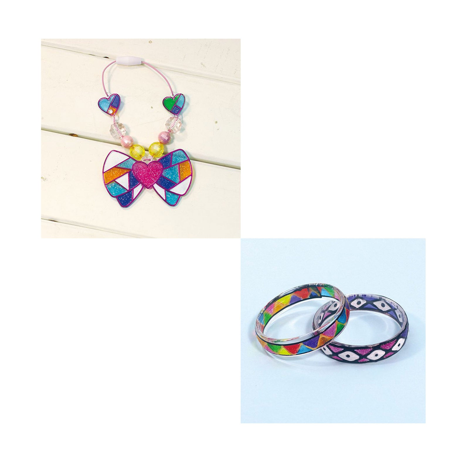 Colorato Trendy Jewellery Glass Art Deco - DIY Craft Kit for Kids Painting Set - SuperSaverAU - view 3