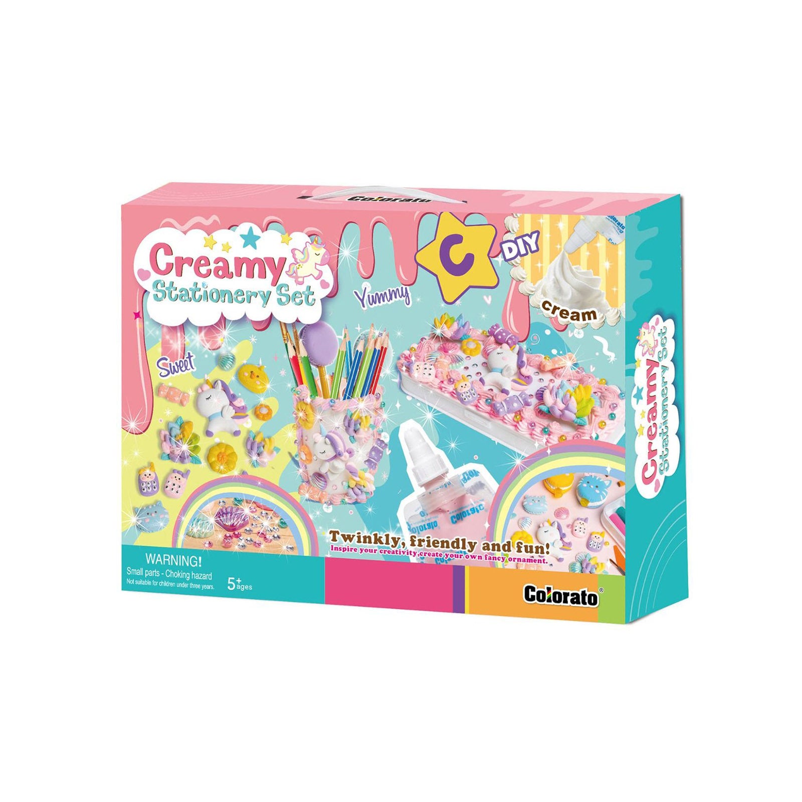 Colorato Creamy Stationery Set - Super Clay and Charms DIY Craft Kit for Kids - SuperSaverAU - view 1