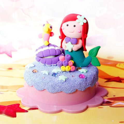 Colorato Mermaid Glow Set - Glow-in-the-Dark Super Clay DIY Craft Kit for Kids - SuperSaverAU - view 2